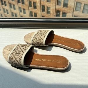 Tory Burch espadrille slides